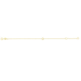 14K Yellow Gold Mini Initial D Bracelet