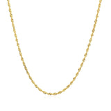 Light Rope Chain 1.50 mm in 14k Yellow Gold, view 2