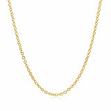 Round Cable Link Chain 1.9 mm in 14k Yellow Gold, view 2