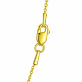 Round Cable Link Chain 1.1 mm in 14k Yellow Gold, view 4