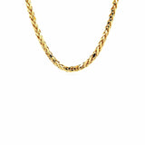 4.1mm Diamond Cut Round Franco Chain in 14k Yellow Gold, view 2