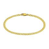 14k Yellow Gold Solid Curb Bracelet (3.60 mm)