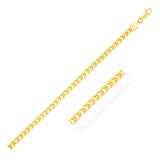 Solid Diamond Cut Round Franco Chain 4.60 mm in 14k Yellow Gold
