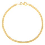 Mini Cube Bracelet in 14K Yellow Gold (2.60 mm)