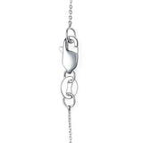 Cable Link Chain 0.50 mm in 14k White Gold, view 3