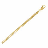 Light Gourmette Chain 2.80 mm in 14k Yellow Gold
