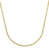 Light Gourmette Chain 2.80 mm in 14k Yellow Gold, view 2