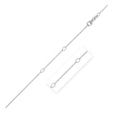 Adjustable Cable Chain 0.97 mm in 14k White Gold