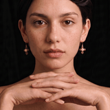 Amorini Earrings with Tourmaline