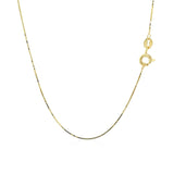 14k Yellow Gold Classic Box Chain 0.45mm - Melliflus Chains