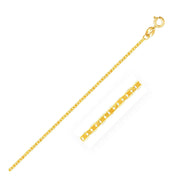 14k Yellow Gold Mariner Link Chain 1.2mm - Melliflus Chains