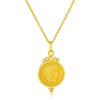 14k Yellow Gold with Round Roman Coin Pendant - Melliflus Pendants