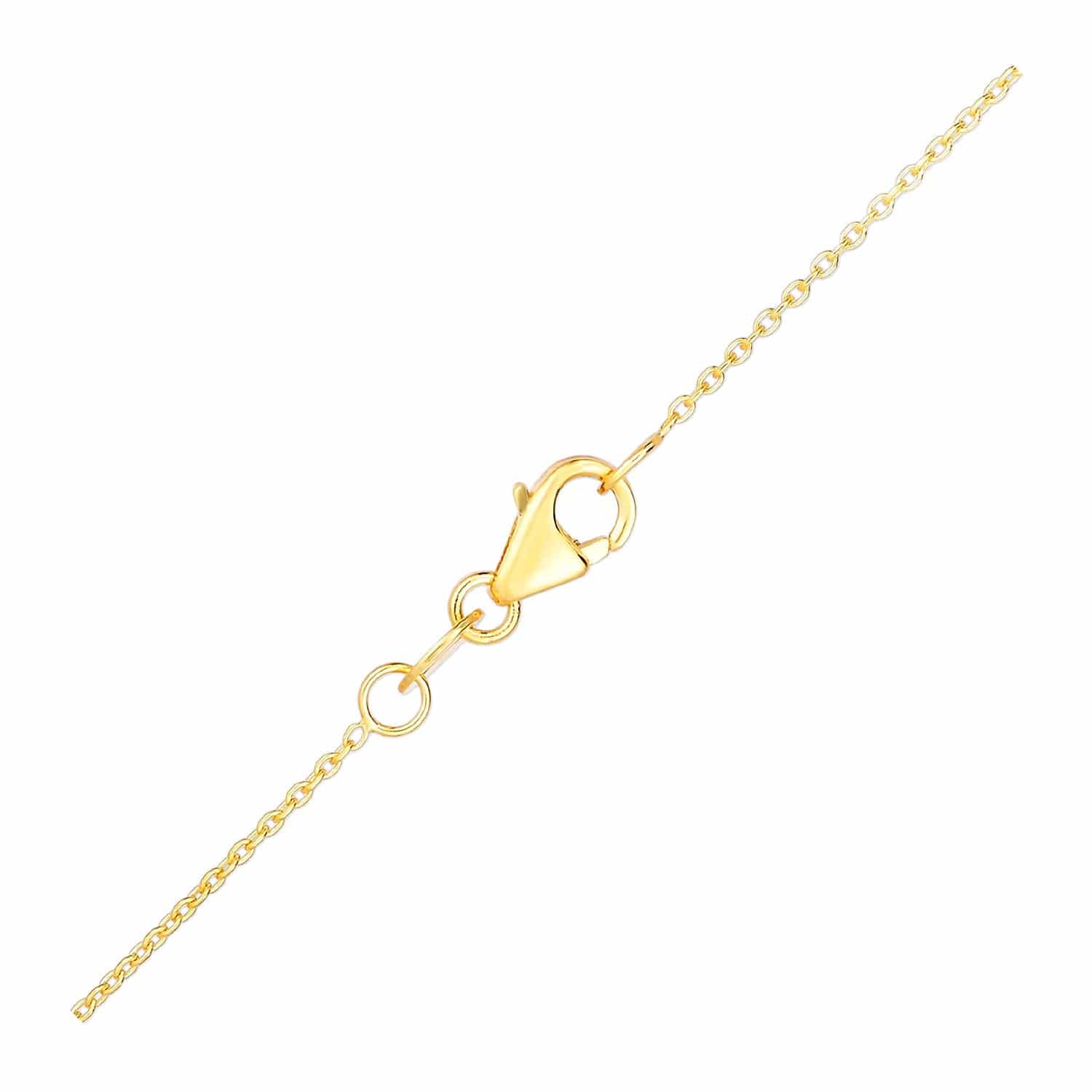 14k Yellow Gold with Round Roman Coin Pendant - Melliflus Pendants