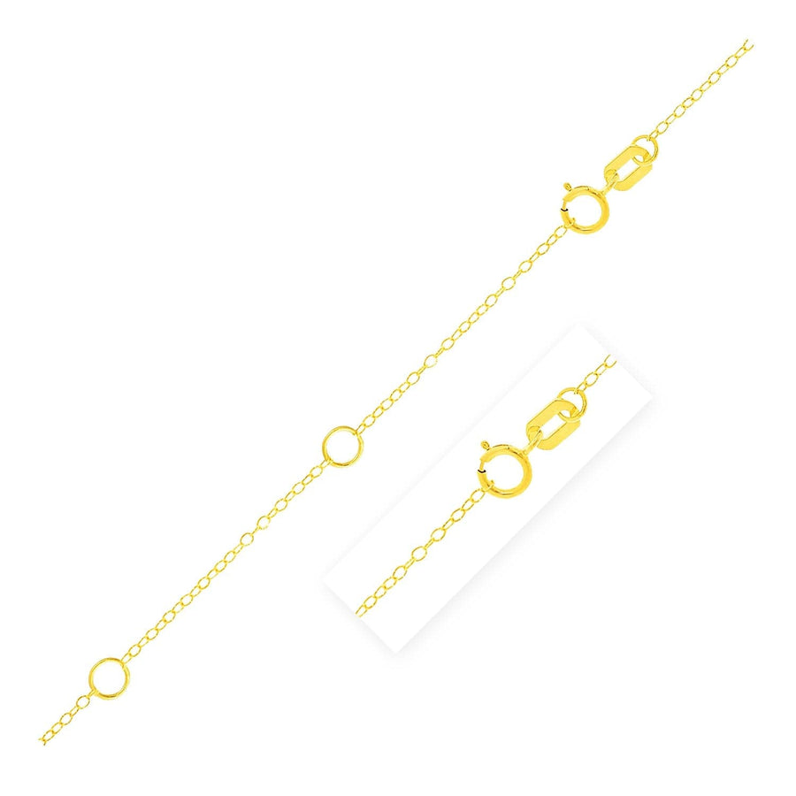 Double Extendable Piatto Chain in 14k Yellow Gold (1.2mm) - Melliflus Chains
