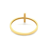 14k Yellow Gold Cross Motif Ring - Melliflus Rings
