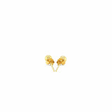 10k Yellow Gold Ball Style Stud Earrings (4.0 mm) - Melliflus Earrings