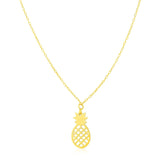 14K Yellow Gold Pineapple Necklace - Melliflus Necklaces