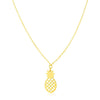 14K Yellow Gold Pineapple Necklace - Melliflus Necklaces