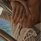 Maira Ring with Garnet - Melliflus