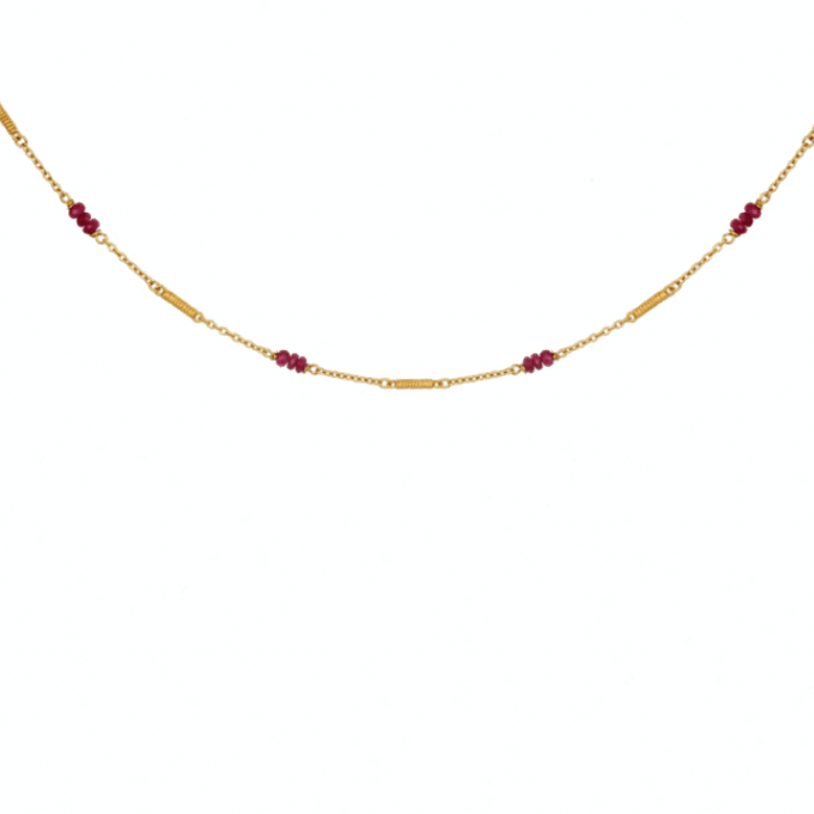 Rhodes Necklace Ruby - Melliflus