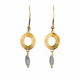Sollus Stone Earrings with Topaz - Melliflus