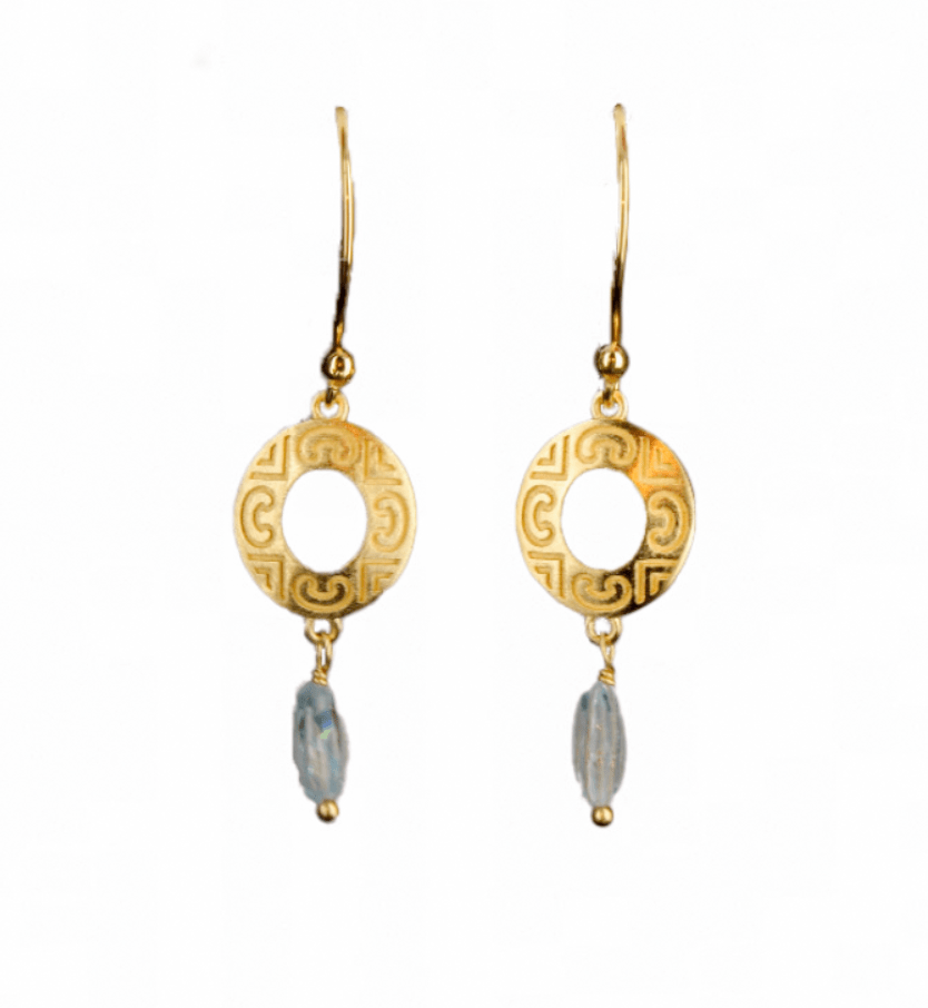 Sollus Stone Earrings with Topaz - Melliflus